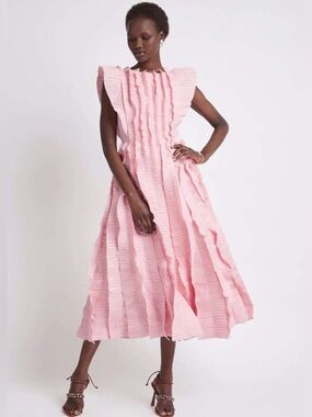 Aje | Dresses | Aje Jolie Abstract Cutout Midi Dress Size